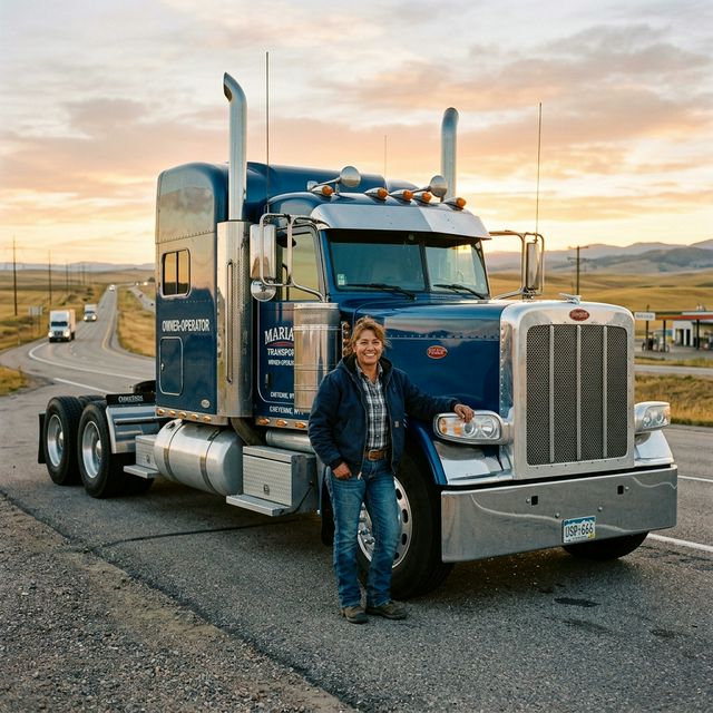 Owner-operator truck driver